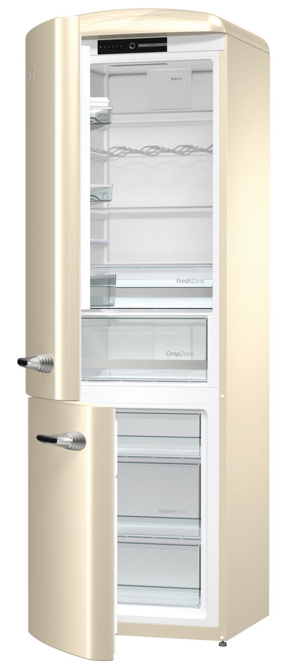 Gorenje Retro Fridge Freezer 3 Drawers A++ Cream Left Opening - Centro ...